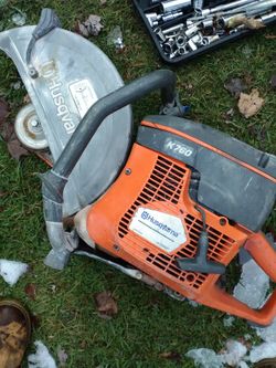 Top of line husqvarna K 760 locked up hard 2 pull all new parts