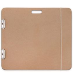 Saunders 05607 Recycled Hardboard Sketchboard - Brown, 23 in. x 26 in. Clipboard with Built-in Handle - Solid Drawing Board for Art