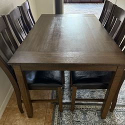 Wood Dining Table And Chairs 
