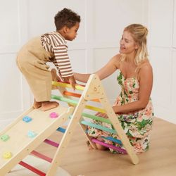 Kids wooden jungle gym