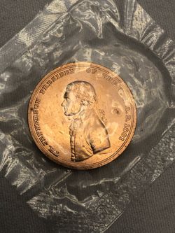 Jefferson 1801 Bronze Medal Coin Minted In 2007