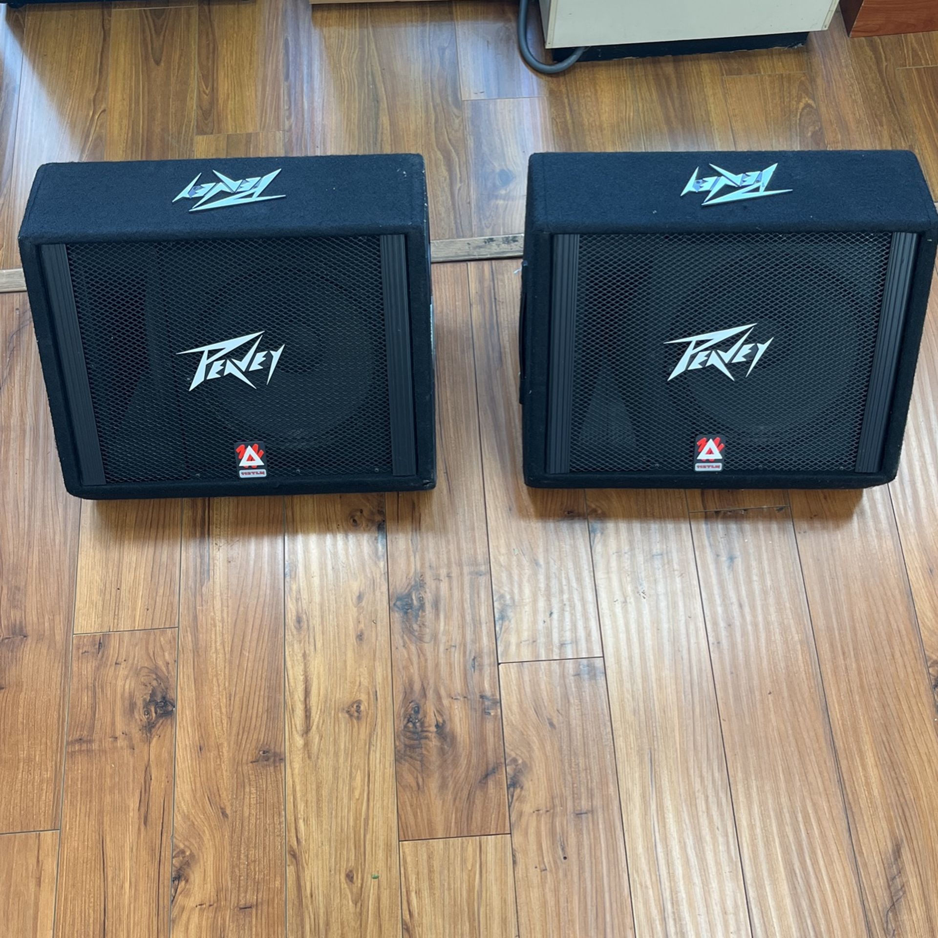 Peavy, Sound Equipment, Set Of Two Speakers, 112-LTM, In Used Condition