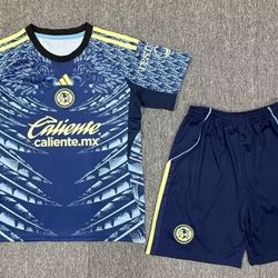 Soccer  kids niños size 22,24,26,28  4,5,6,7,9,10,11,12 years old America america 🦅🦅las home and away local visitante aguilas New Jersey  2025-  202