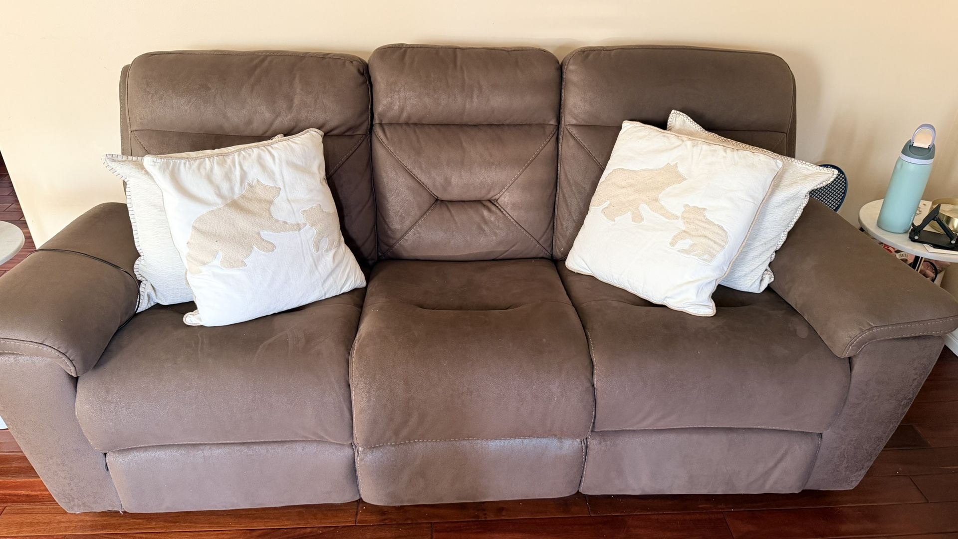 Brown Reclining Couch 