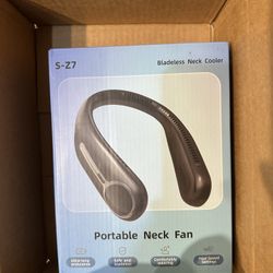 Portable Neck Fan,Hands Free Personal Wearable Bladeless Fan,6000mAh USB Rechargeable,360° Cooling,LED Display,4-Speeds,Birthday Gifts for Men Women D