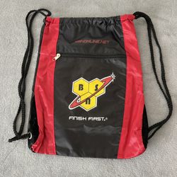 BSN SPORTS black and red drawstring gym Bag