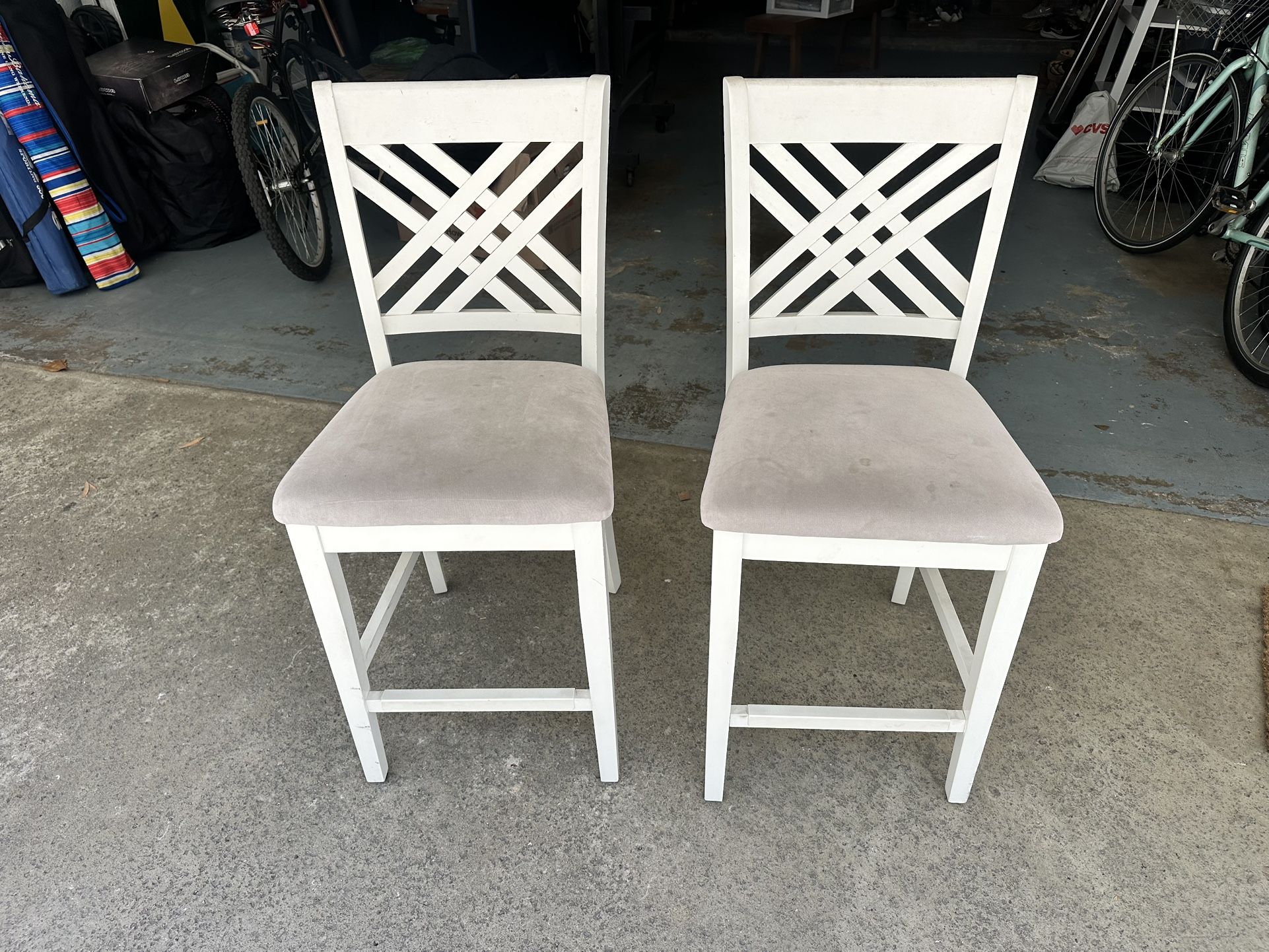 White Bar Stool Chairs