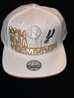 RARE NEW 2014 Spurs NBA Champions Locker Room Cap | Authentic Adidas