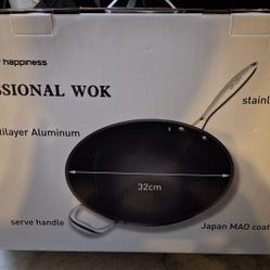 13" Nonstick Coating Wok