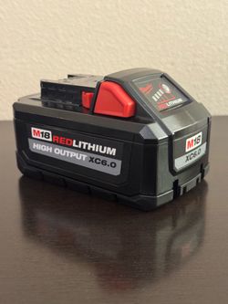 Brand New Milwaukee M18 18-Volt Lithium-Ion High Output Battery Pack 6.0Ah