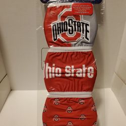 Ohio State Buckeyes Matchday 3 Pack Face Cover Mask Brand New