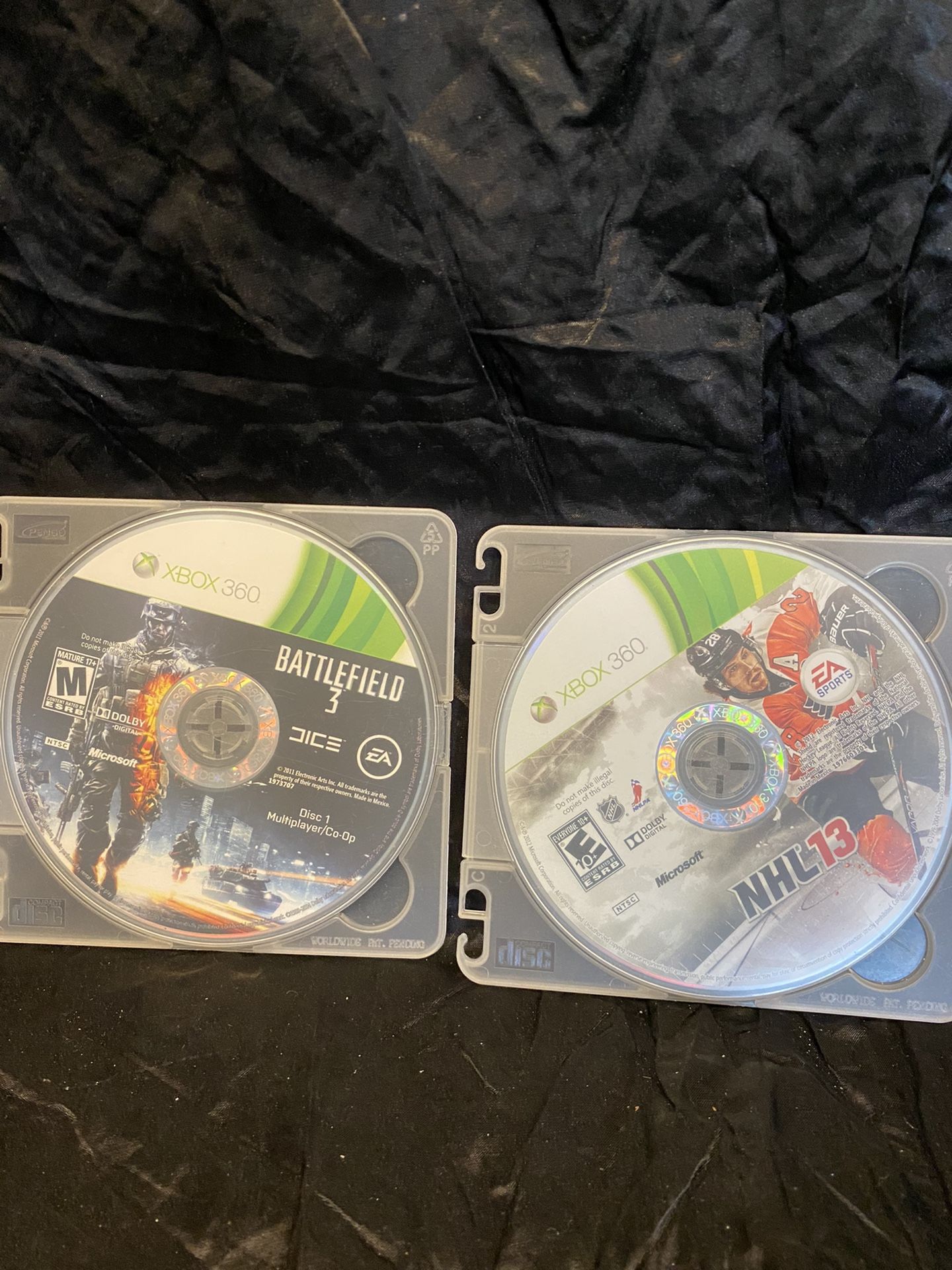 2 Xbox 360 Games BATTLEFIELD 3 & NHL 13