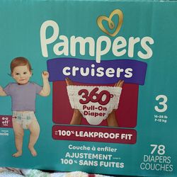 Pampers cruisers pull up size 3