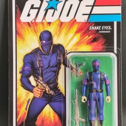 SUPER7 G.I. JOE ReAction Wave 1 - SNAKE EYES - Error Print "Made 1n Vietnam"