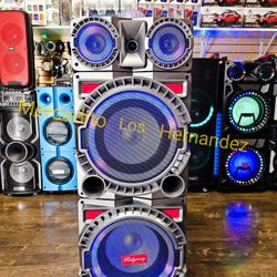 Bocina Bluetooth Karaoke Speaker LED Lights 🎤 9000w - Party Ready 🎶🔊 - Rechargeable 🔋+++