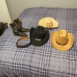 Tejana Mexican Cowboy Hat And Boots For Kidsz