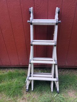 COSTCO ADJUSTABLE METAL LADDER FOR SALE