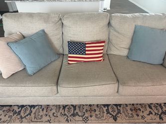 Couch and loveseat set.