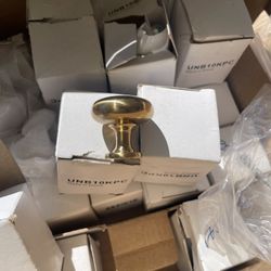 Cabinet Door Knobs Brass Color