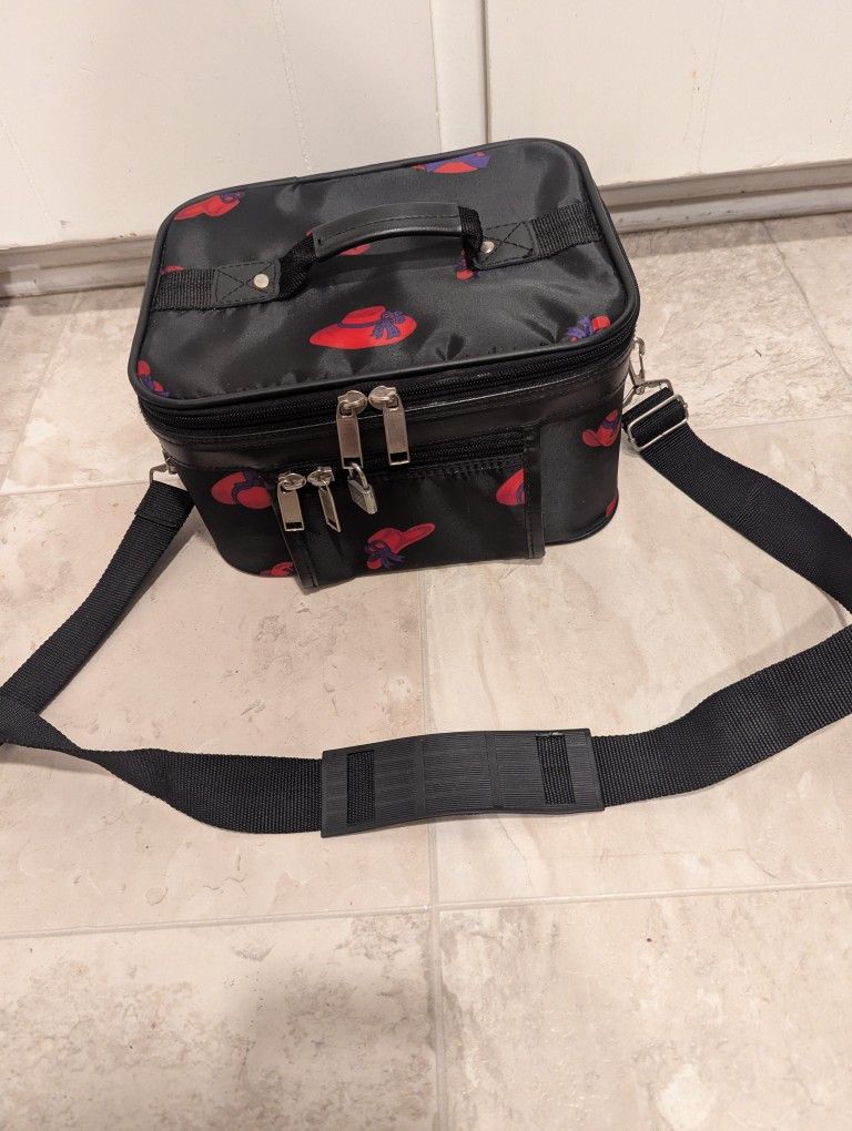 Vintage Red Hat Cosmetic Bag