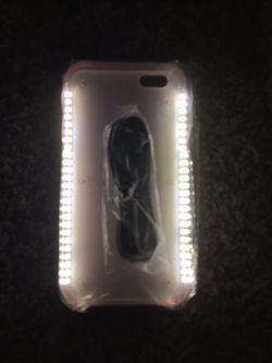 New Pink light up phone case for iPhone 6 Plus