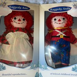 Raggedy Ann & Andy Dolls Original Box Collectors Vintage 