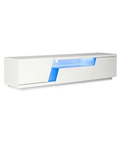 Tv Stand Glossy White New