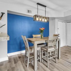 Hightop Dining Table Set In Gray With 4 Chairs