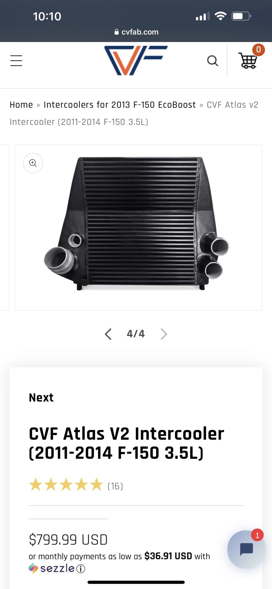 2011-2014 F150 Intercooler