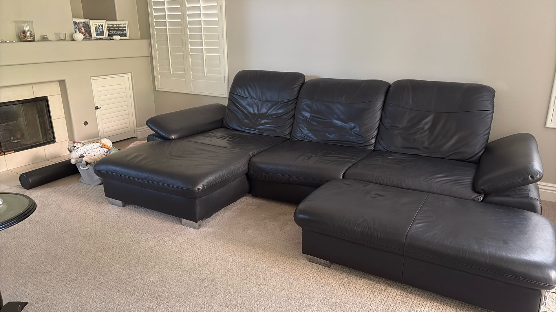 Leather sofa