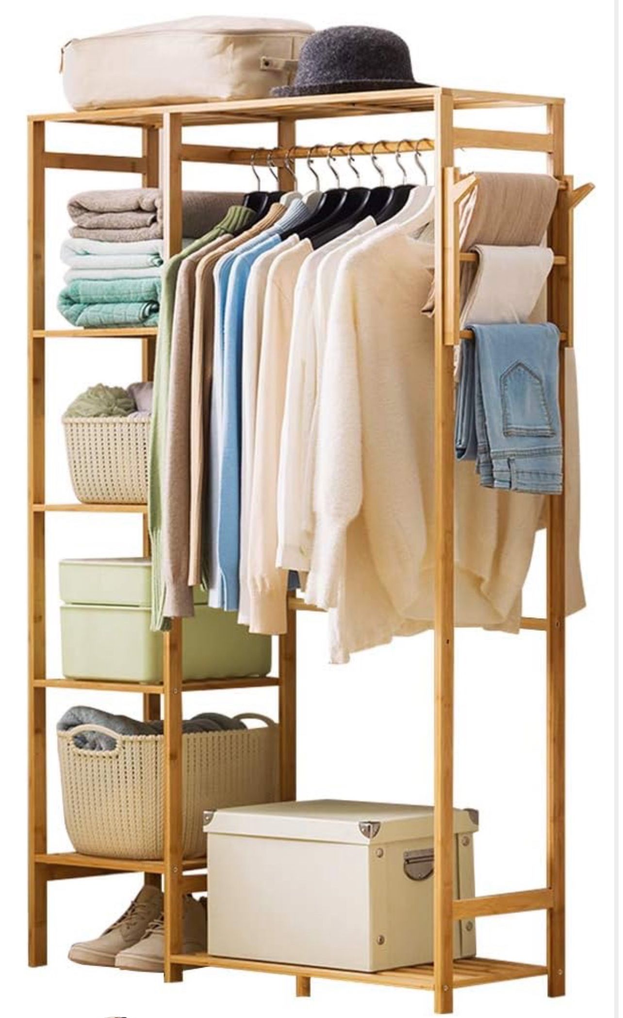 Bamboo Clothing Rack