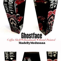 Hand-Painted Ghostface Coffin Shelf