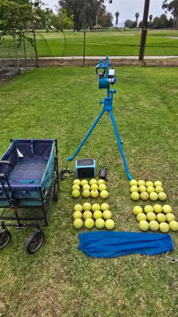 Jugs lite pitching machine complete set up