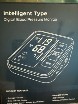 Intelligent Type Digital Blood Pressure Monitor — BRAND NEW