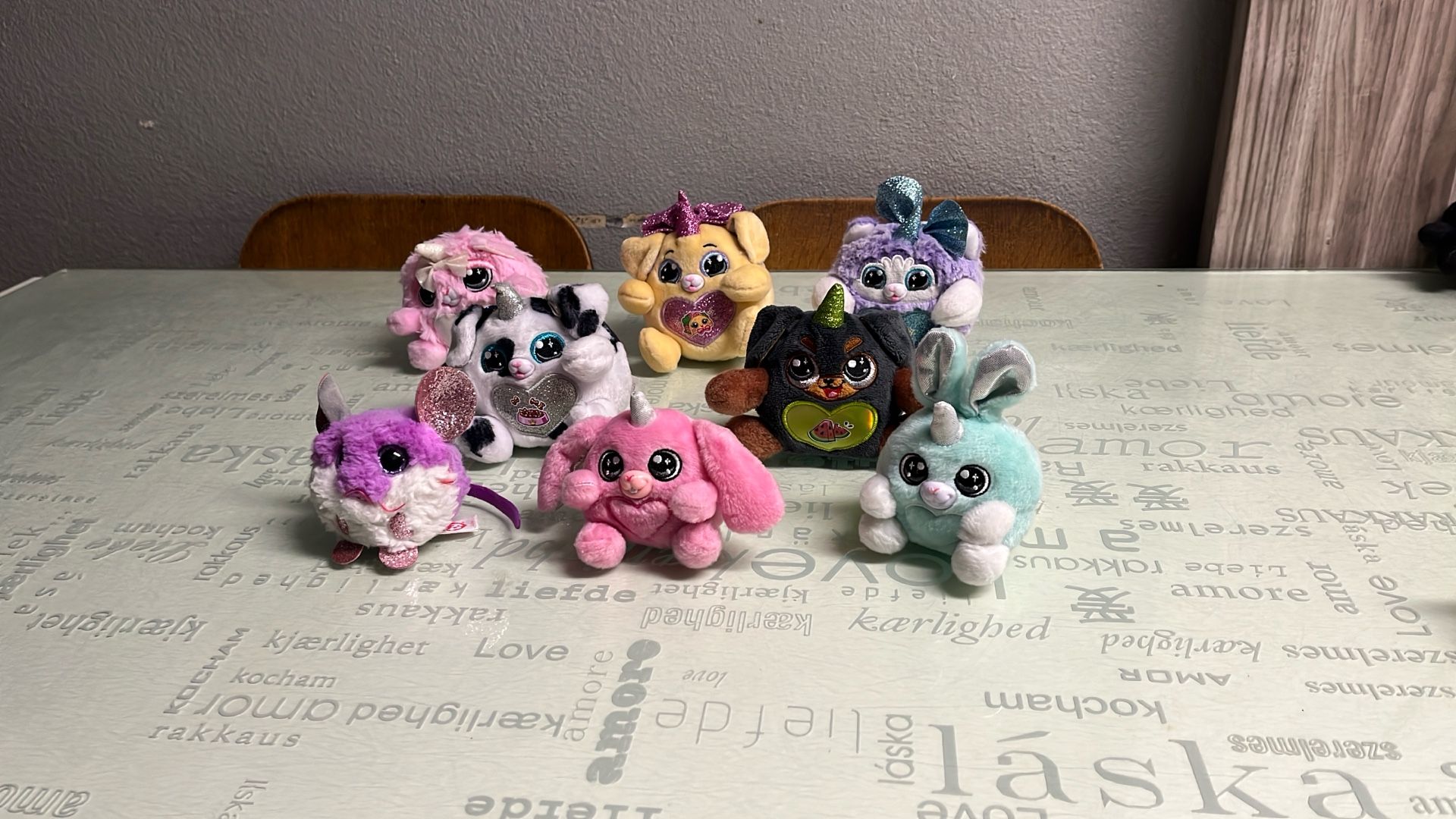 8 Assorted Little Animals With Glitter And Wings. $5.00 For All