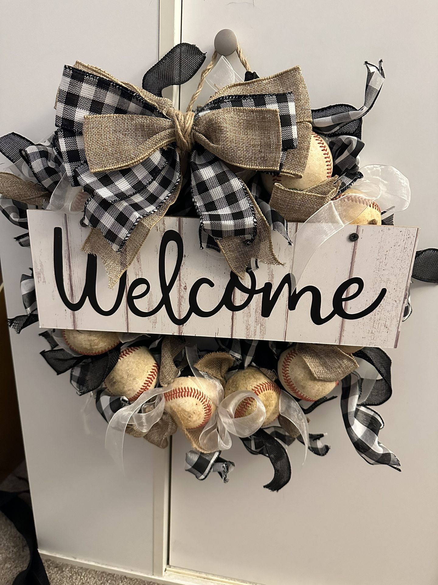 Baseball Themed Wreath