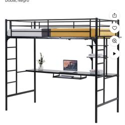 Twin Litera Con Escritorio/Bunk Bed With Desk