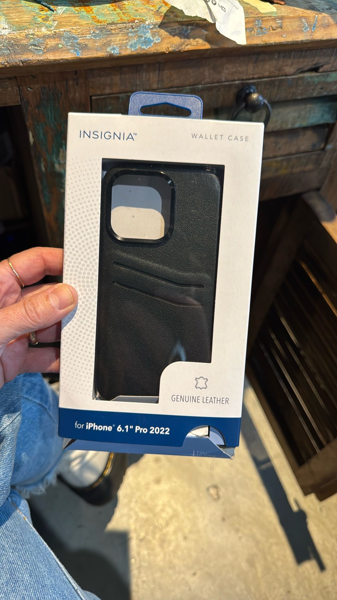 Genuine Leather Wallet Case iPhone Pro 2022