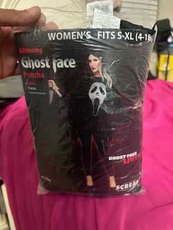 Two Ghostface one size fits most glitter poncho