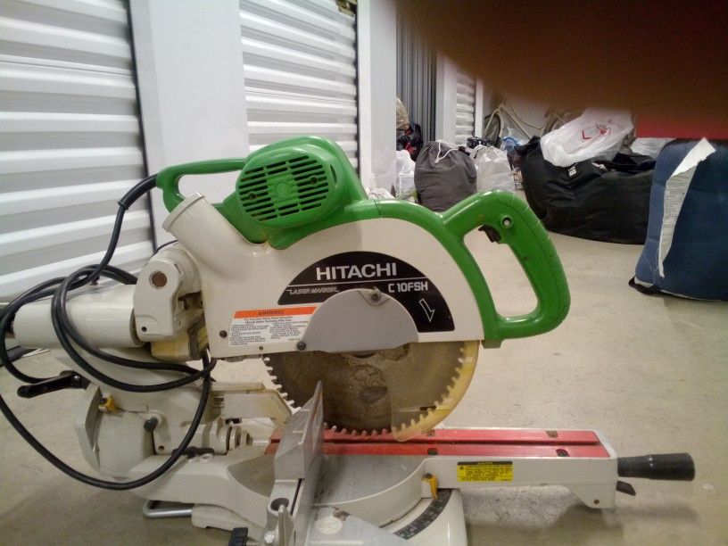Hitachi C10 Fsh Compound Sliding Miter Saw with Laser Mark