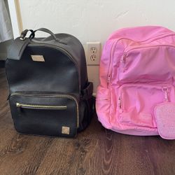 Black And Pink Backpack Bags