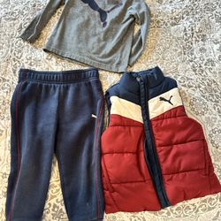Conjunto De Niño Puma. Size 2