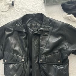 Leather Jacket Andrew Marc/ Size Xl