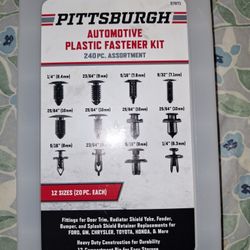 240pc Pittsburgh Automotive Plastic Kit