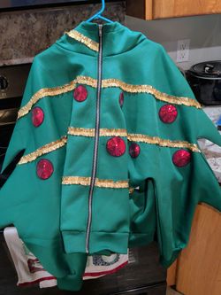 Size large Christmas tree jacket