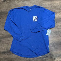 Disney Parks Spirit Jersey 50th Anniversary Edition 1971 EPCOT Metallic LOGO, $59
