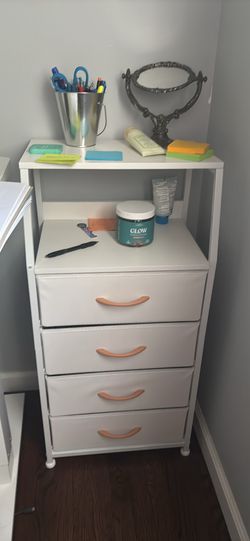 White Desk Side Organizer 