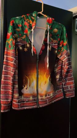 Women’s Ugly Zip Up Xmas Hoodie 