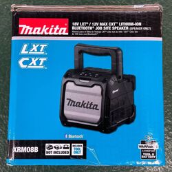 NEW! Makita XRM08B 12V/18V Max CXT Bluetooth Job Site Speaker
