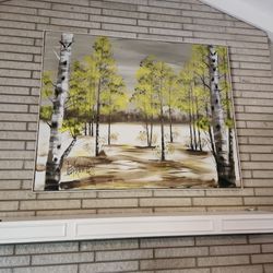 Vintage Lee Reynolds Painting On Canvas